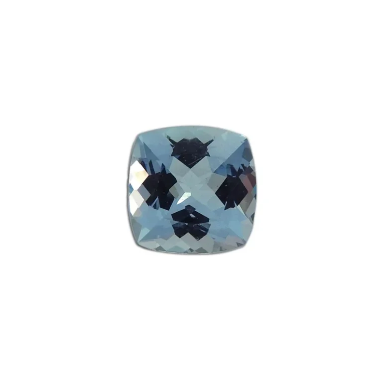 Aquamarine Cushion 8x8 mm