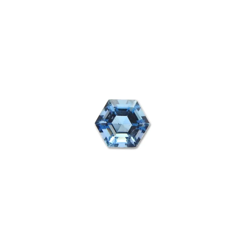 Aquamarine Hexagon 4MM