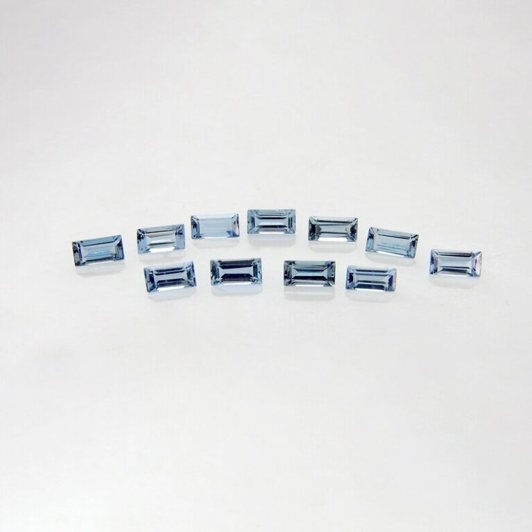 Aquamarine Octagon 2x4 MM