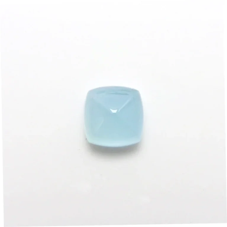 Milky Aquamarine Square Cushion 10 MM